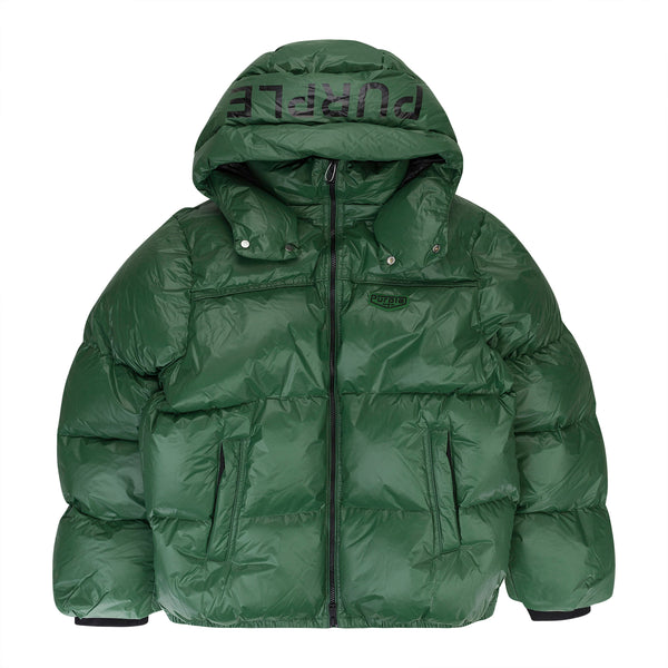 GREEN NYLON PUFFER JACKET