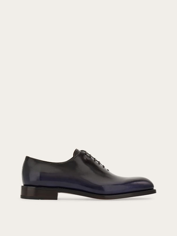 FERRAGAMO MEN'S DARK BLUE CALF LEATHER SHOES
